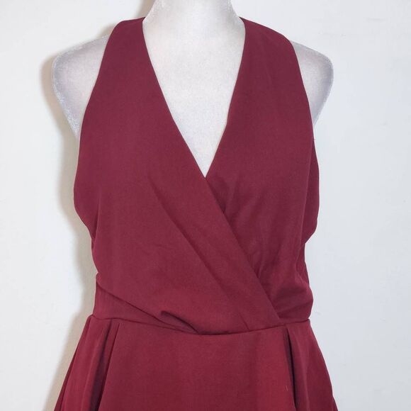 Purple Snow Oxblood Romper NWT Size XL Burgundy Sleeveless Short Romper - Picture 2 of 11